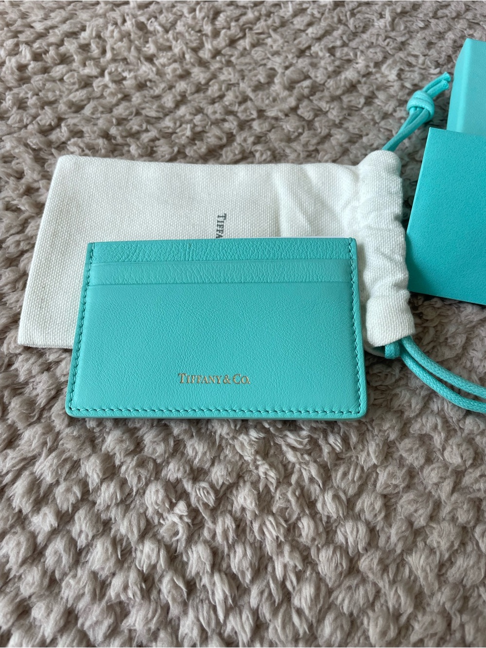 Tiffany & Co. Slim Card Holder in Tiffany Blue
